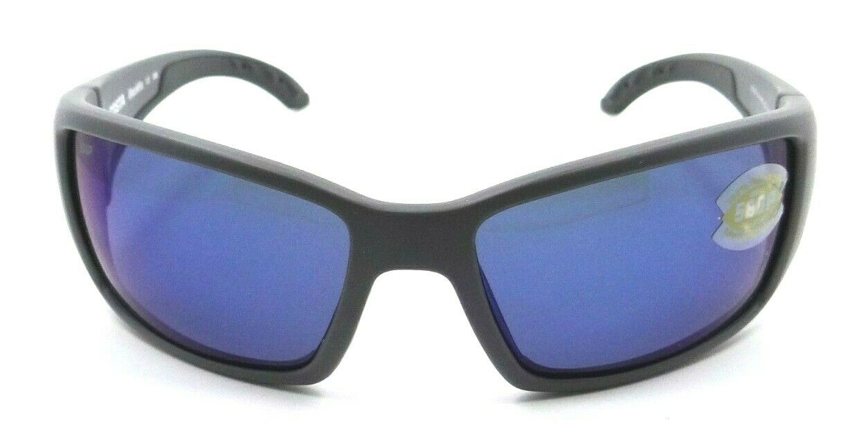 Costa Del Mar Sunglasses Blackfin 62-17-115 Matte Gray / Blue Mirror 580P-097963554145-classypw.com-2