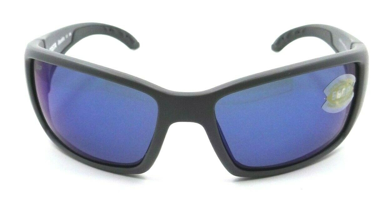 Costa Del Mar Sunglasses Blackfin 62-17-115 Matte Gray / Blue Mirror 580P-097963554145-classypw.com-2