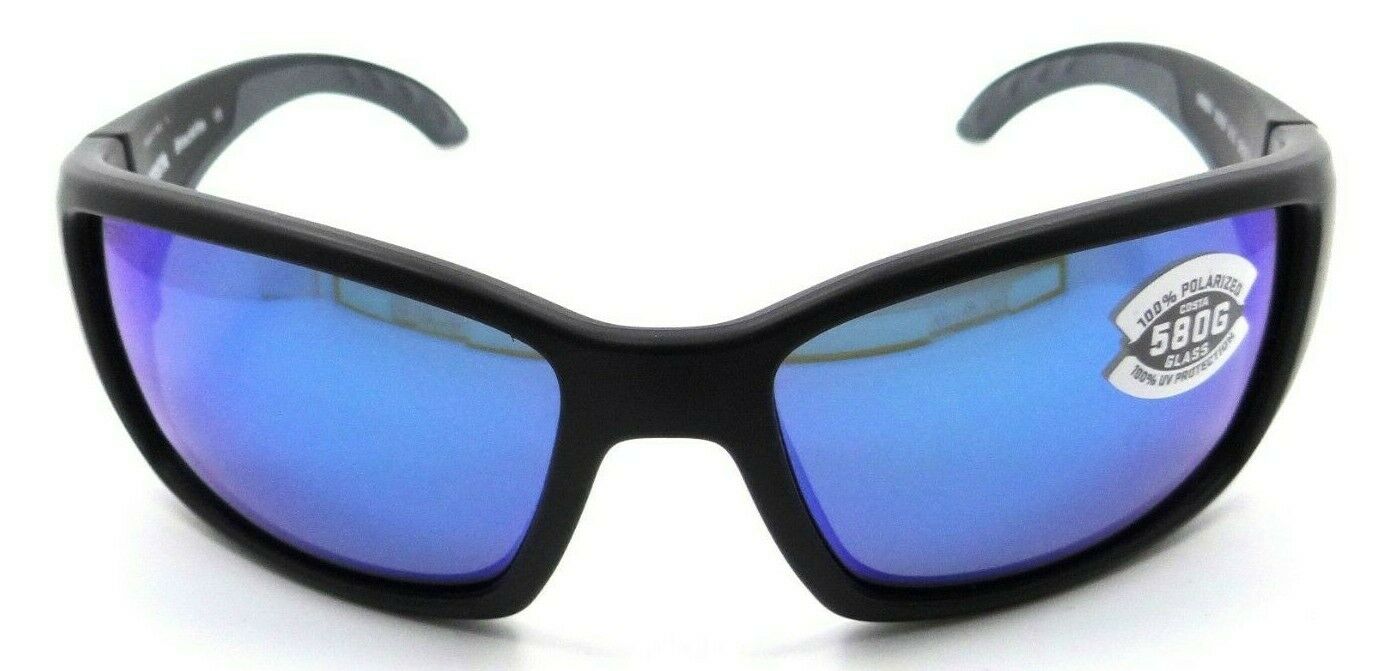 Costa Del Mar Sunglasses Blackfin 62-17-120 Matte Black / Blue Mirror 580G Glass-0097963454308-classypw.com-2
