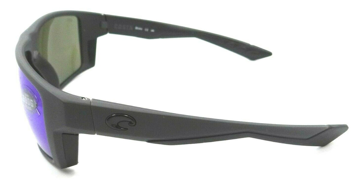 Costa Del Mar Sunglasses Bloke 61-14-124 Matte Gray Mt Black / Blue Mirror 580G-097963554336-classypw.com-3