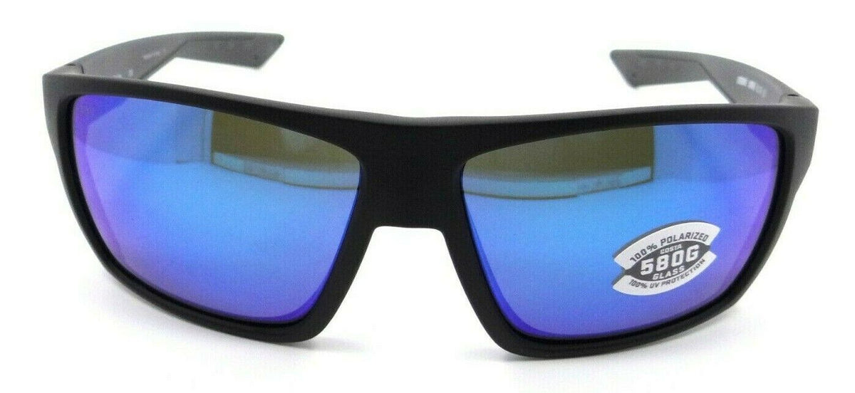 Costa Del Mar Sunglasses Bloke Matte Black - Matte Gray / Blue Mirror 580G-0097963554282-classypw.com-2