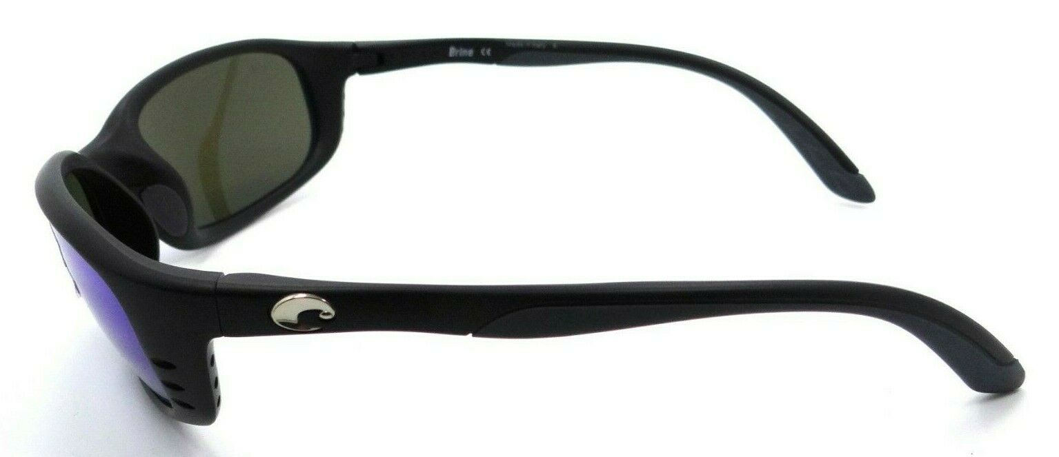 Costa Del Mar Sunglasses Brine 59-18-130 Matte Black / Blue Mirror 580G Glass-0097963041232-classypw.com-3