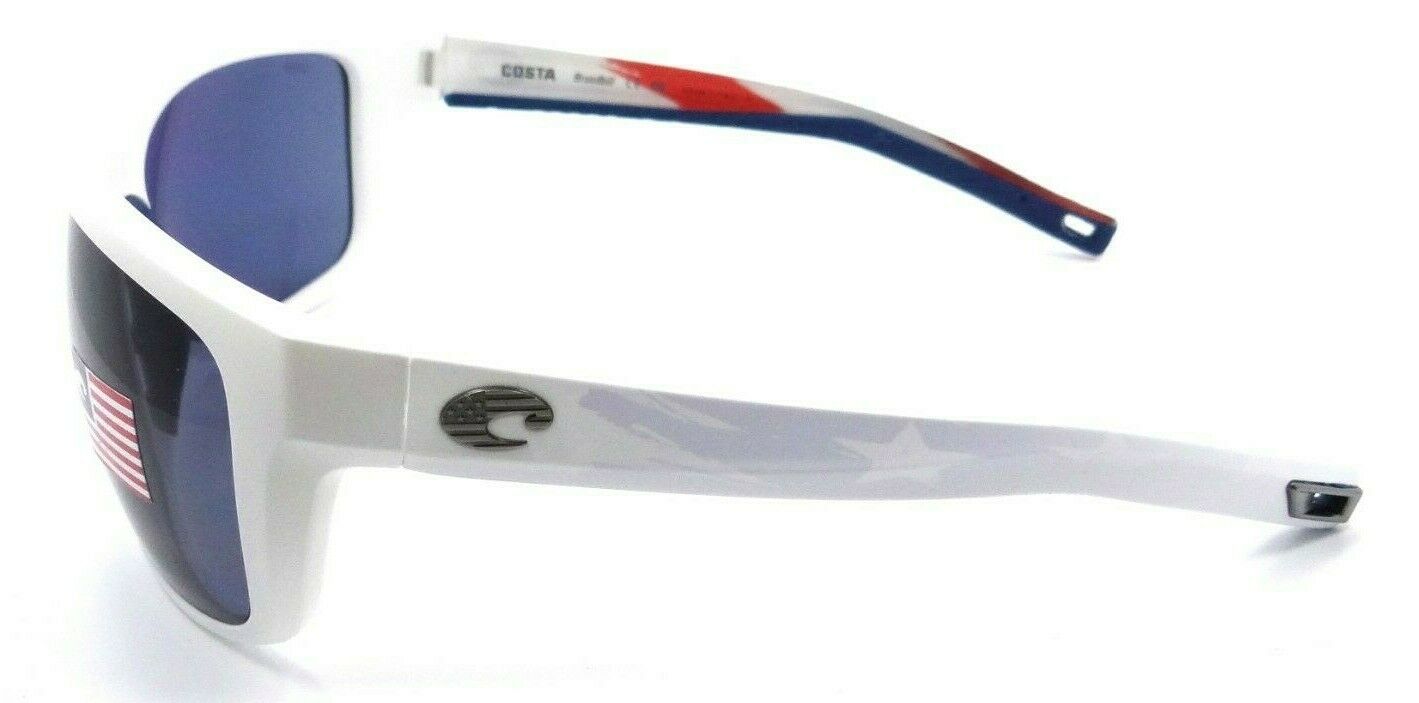 Costa Del Mar Sunglasses Broadbill 60-16-123 Matte USA White / Gray 580P-097963855778-classypw.com-3