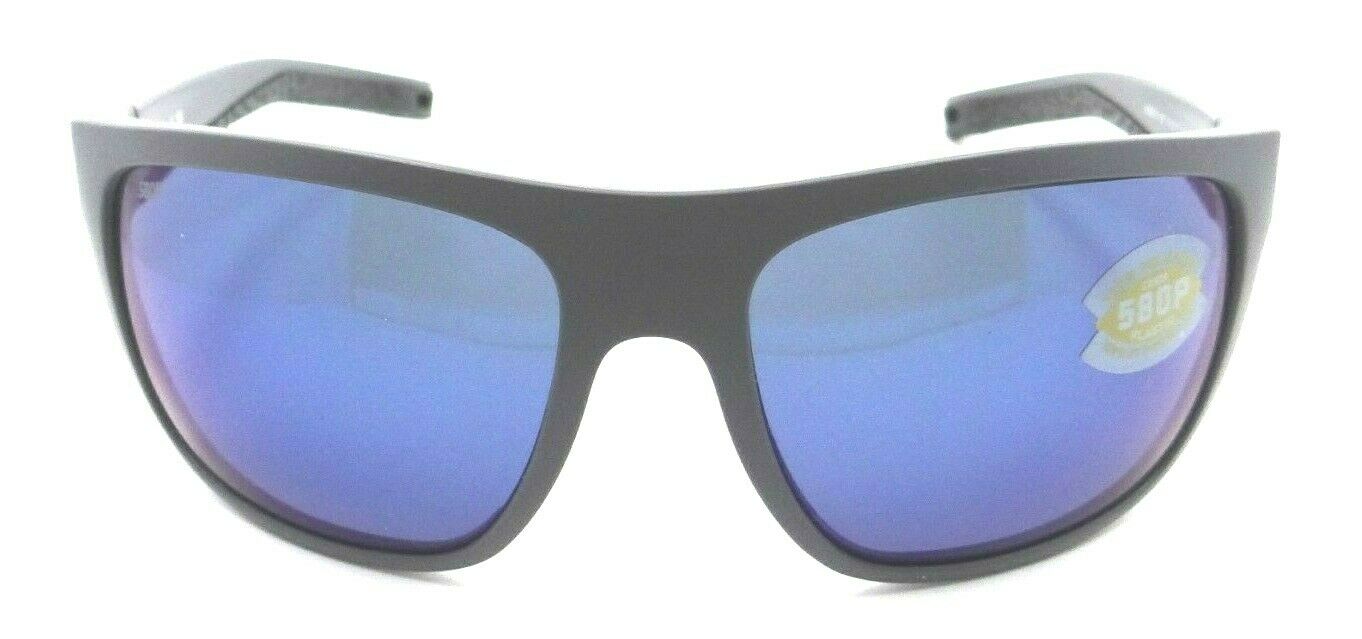 Costa Del Mar Sunglasses Broadbill 61-17-118 Matte Gray / Blue Mirror 580P-097963811989-classypw.com-2