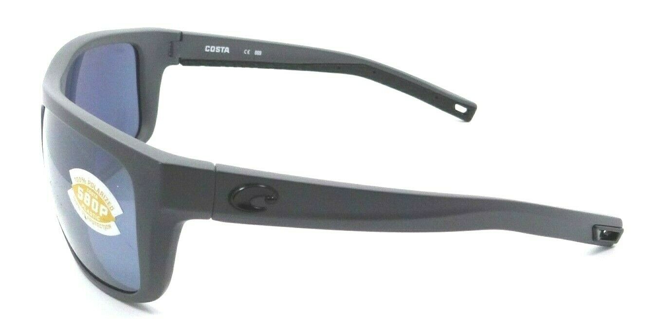 Costa Del Mar Sunglasses Broadbill 61-17-118 Matte Gray /Gray Silver Mirror 580P-097963812030-classypw.com-3