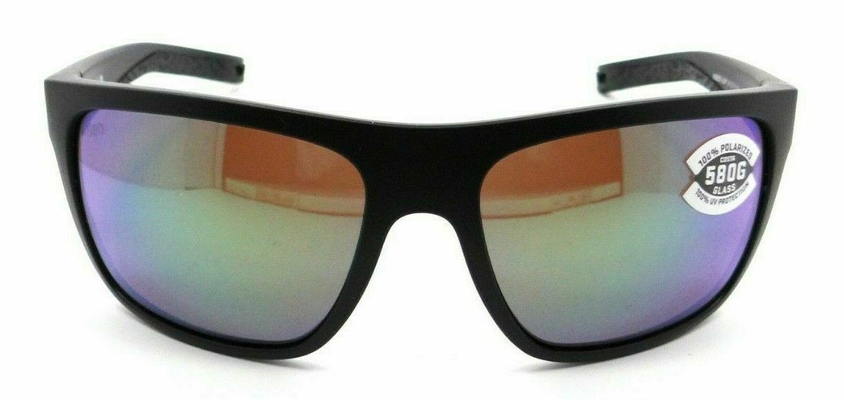 Costa Del Mar Sunglasses Broadbill BRB 11 Matte Black / Green Mirror 580G Glass-097963818278-classypw.com-2