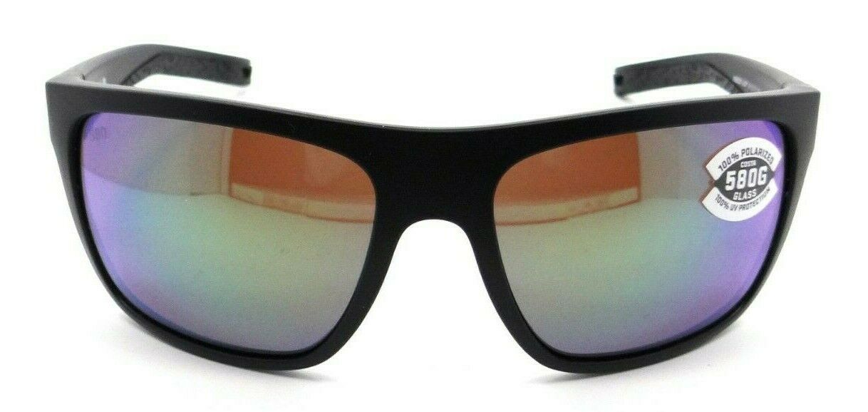 Costa Del Mar Sunglasses Broadbill BRB 11 Matte Black / Green Mirror 580G Glass-097963818278-classypw.com-1
