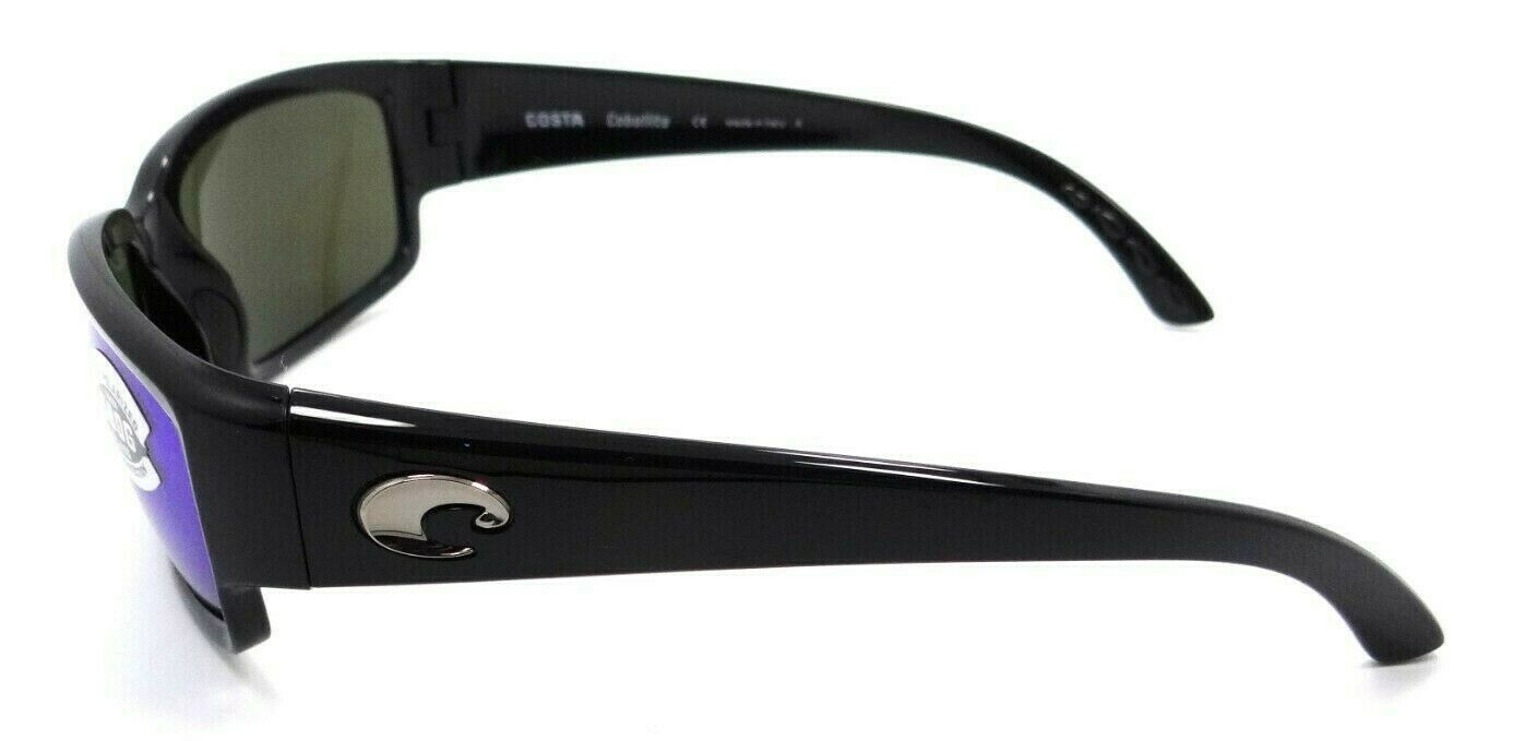 Costa Del Mar Sunglasses Caballito 59-15-134 Shiny Black/ Blue Mirror 580G Glass-0097963465175-classypw.com-3