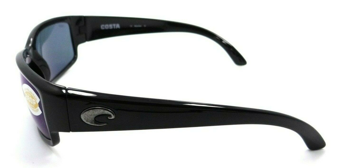 Costa Del Mar Sunglasses Caballito 59-15-134 Shiny Black / Blue Mirror 580P