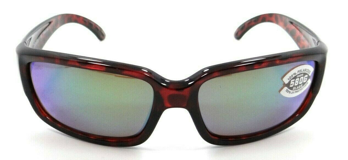 Costa Del Mar Sunglasses Caballito 59-15-134 Tortoise / Green Mirror 580G Glass-0097963465045-classypw.com-2