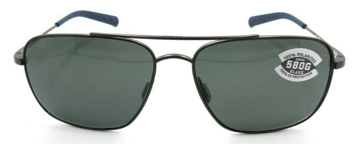 Costa Del Mar Sunglasses Canaveral CAN 185 OGGLP Brushed Gray / Gray 580G Glass-097963663939-classypw.com-2