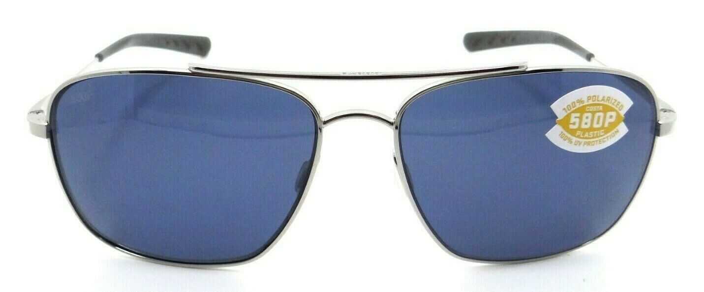 Costa Del Mar Sunglasses Canaveral CAN 21 OGP Shiny Palladium/Gray 580P Titanium-097963664059-classypw.com-2
