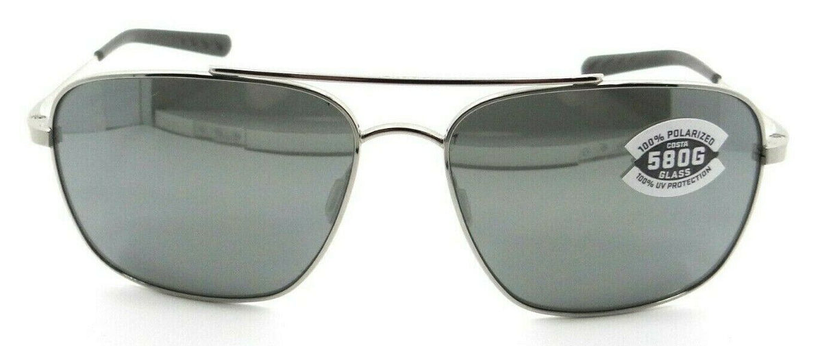 Costa Del Mar Sunglasses Canaveral Shiny Palladium / Gray Silver Mirror 580G-097963664066-classypw.com-2