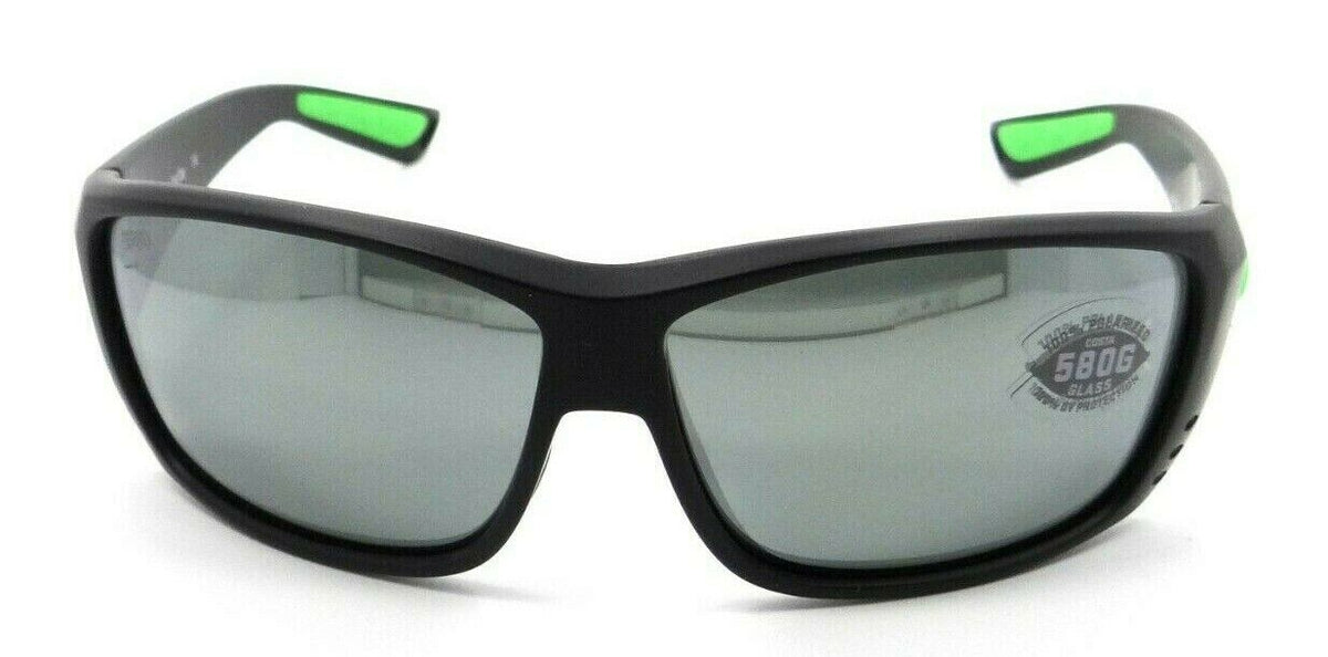 Costa Del Mar Sunglasses Cat Cay Matte Black Green Logo/ Gray Silver Mirror 580G-097963667005-classypw.com-2