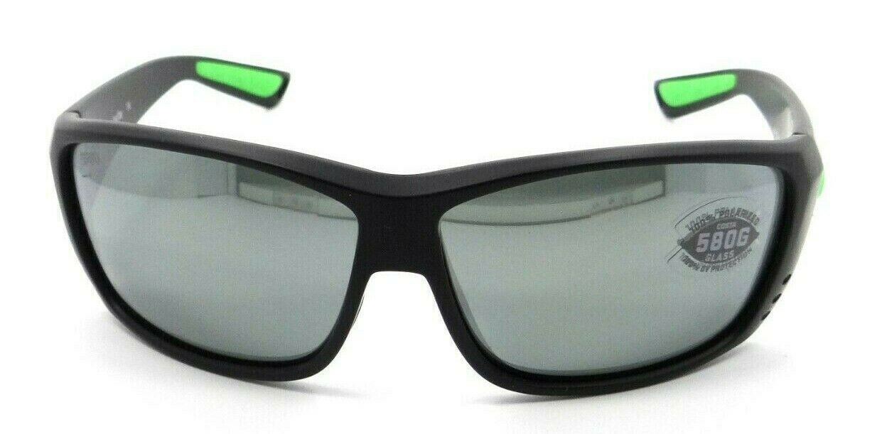 Costa Del Mar Sunglasses Cat Cay Matte Black Green Logo/ Gray Silver Mirror 580G-097963667005-classypw.com-2