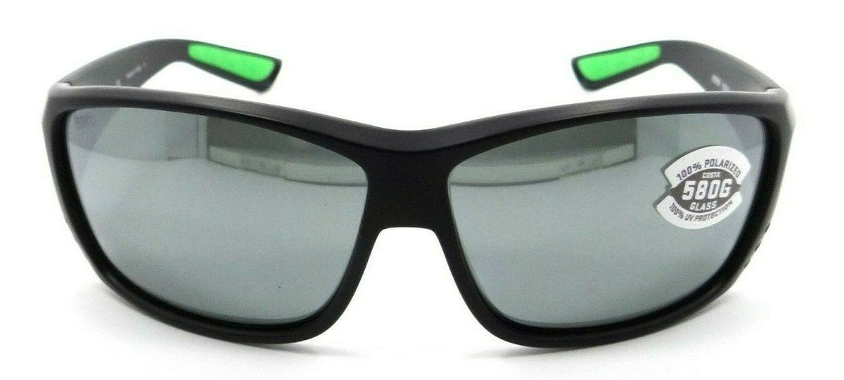 Costa Del Mar Sunglasses Cat Cay Matte Black Green Logo/ Gray Silver Mirror 580G-097963667005-classypw.com-2