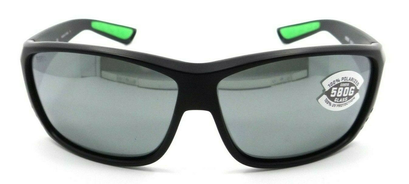 Costa Del Mar Sunglasses Cat Cay Matte Black Green Logo/ Gray Silver Mirror 580G-097963667005-classypw.com-2