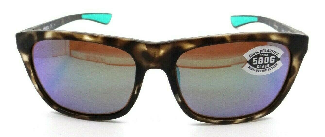 Costa Del Mar Sunglasses Cheeca Matte Shadow Tortoise / Green Mirror 580G Glass