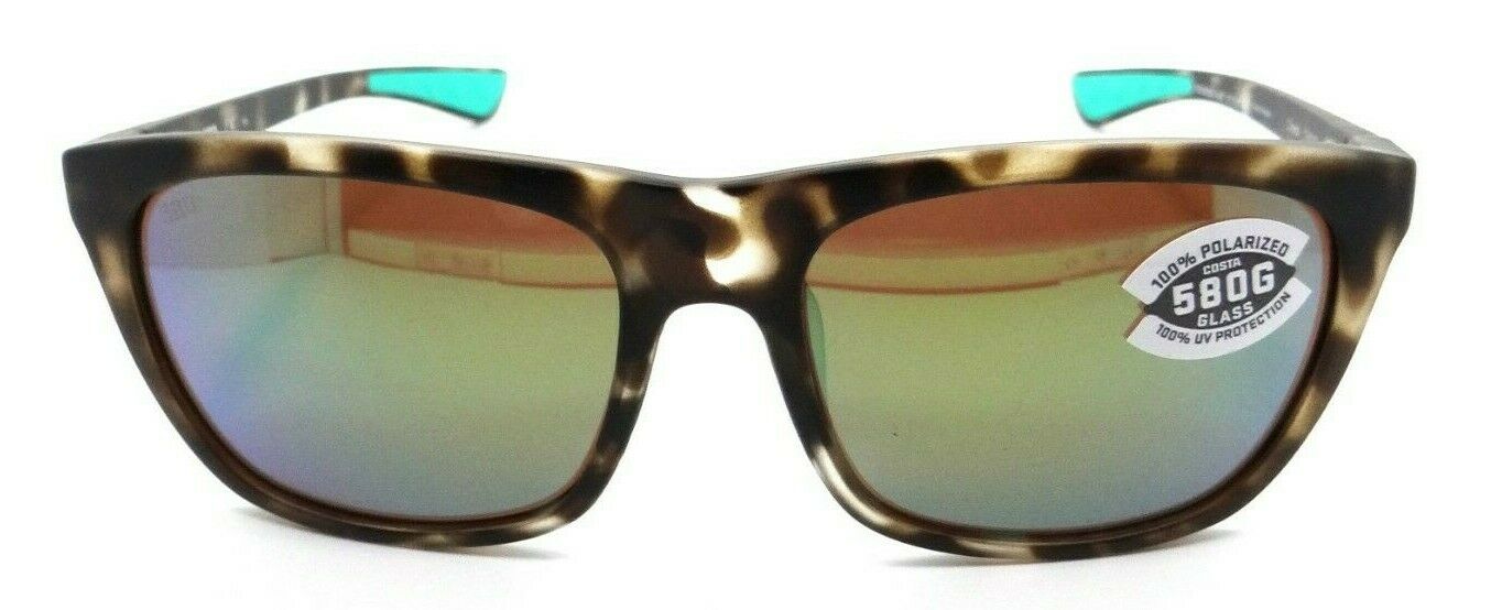 Costa Del Mar Sunglasses Cheeca Matte Shadow Tortoise / Green Mirror 580G Glass-097963818889-classypw.com-2