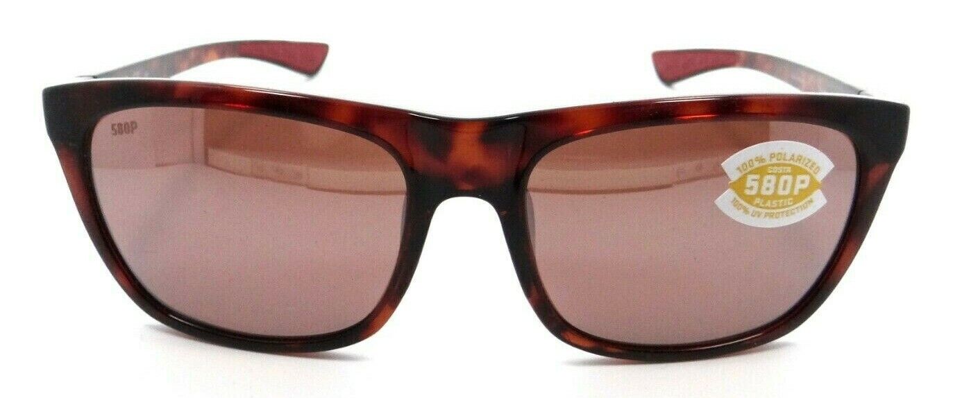 Costa Del Mar Sunglasses Cheeca Shiny Rose Tortoise / Copper Silver Mirror 580P
