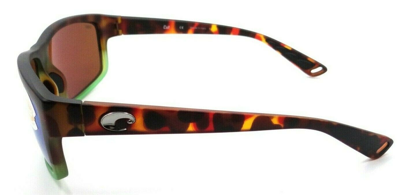 Costa Del Mar Sunglasses Cut 60-10-130 Matte Tortuga Fade / Green Mirror 580P-097963530392-classypw.com-3