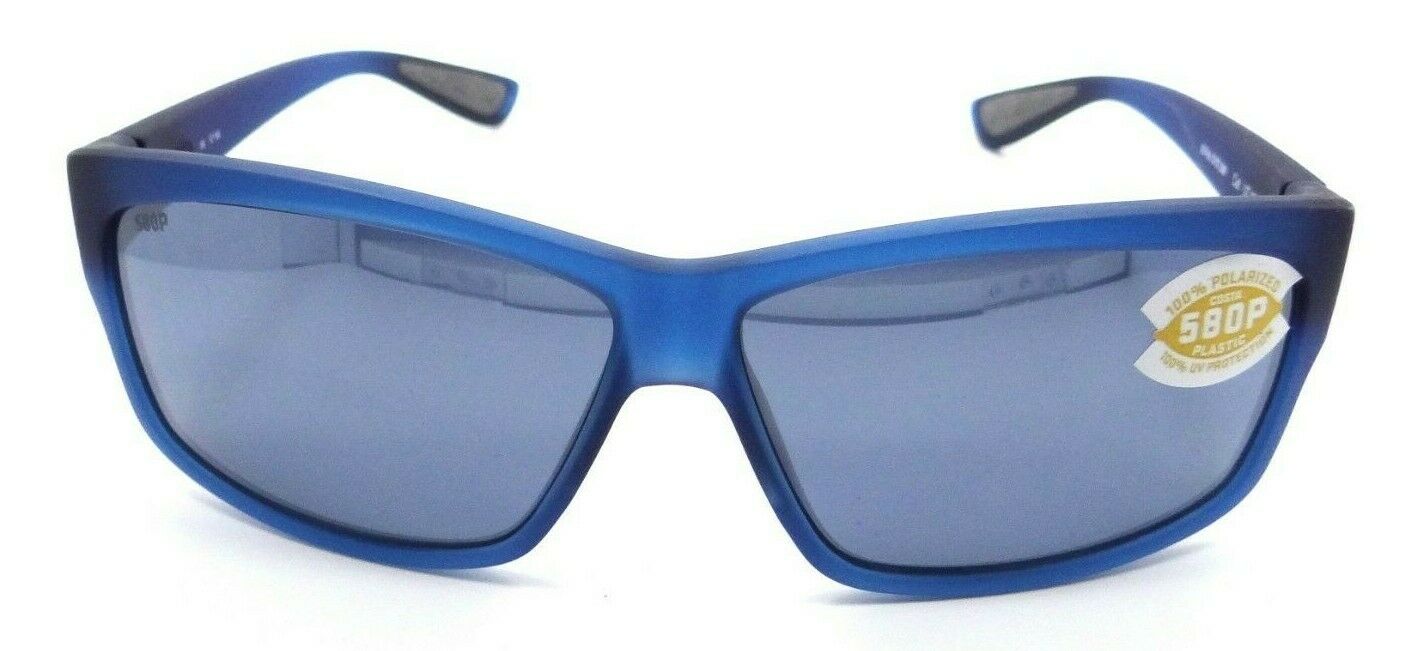 Gafas de Sol Costa Del Mar Corte Mate Atlántico Azul / Gris Plata Espejo 580P