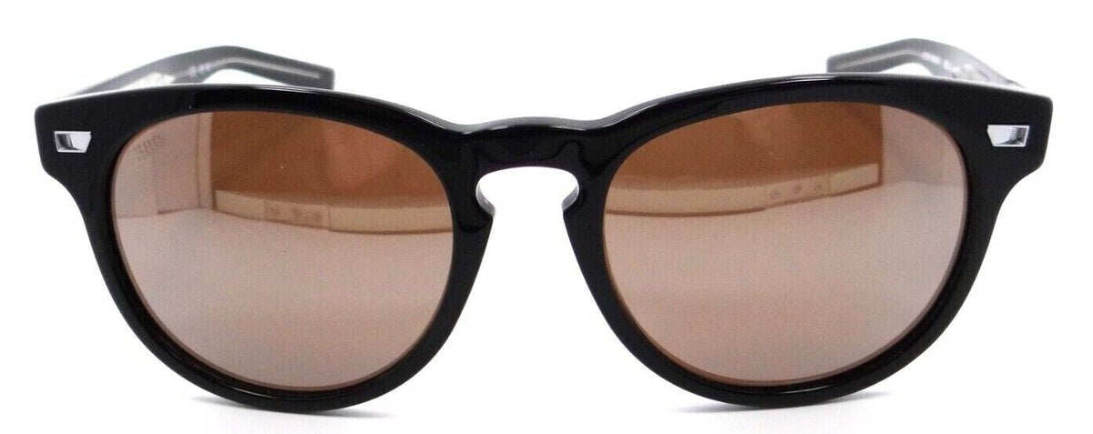Costa Del Mar Sunglasses Del Mar Shiny Black / Copper Silver Mirror 580G Glass-097963776349-classypw.com-2