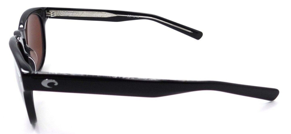 Costa Del Mar Sunglasses Del Mar Shiny Black / Copper Silver Mirror 580G Glass-097963776349-classypw.com-3