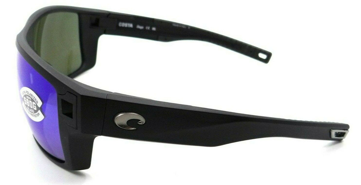 Costa Del Mar Sunglasses Diego 62-14-113 Matte Black / Blue Mirror 580G Glass-0097963837569-classypw.com-3