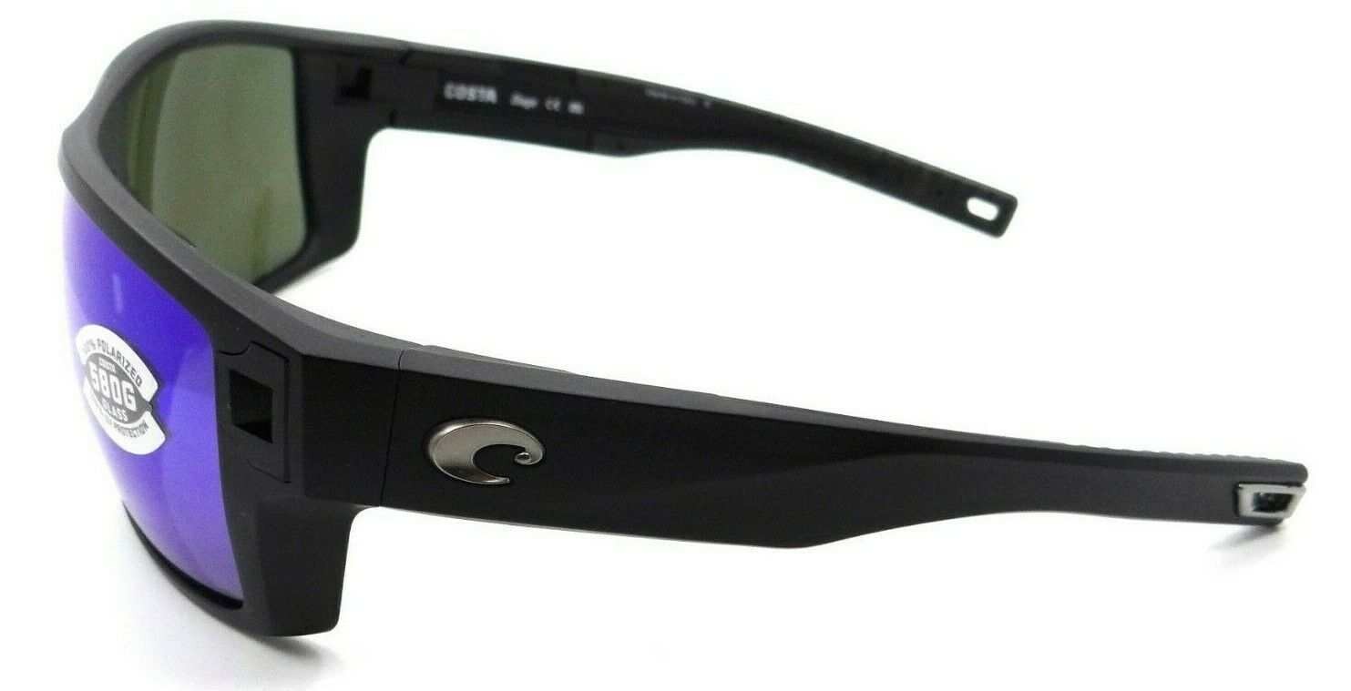 Costa Del Mar Sunglasses Diego 62-14-113 Matte Black / Blue Mirror 580G Glass-0097963837569-classypw.com-3