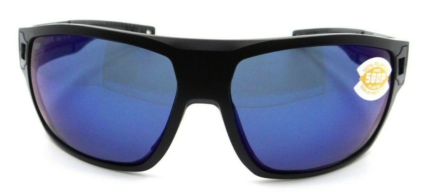 Costa Del Mar Sunglasses Diego 62-14-113 Matte Black / Blue Mirror 580P-0097963837576-classypw.com-2