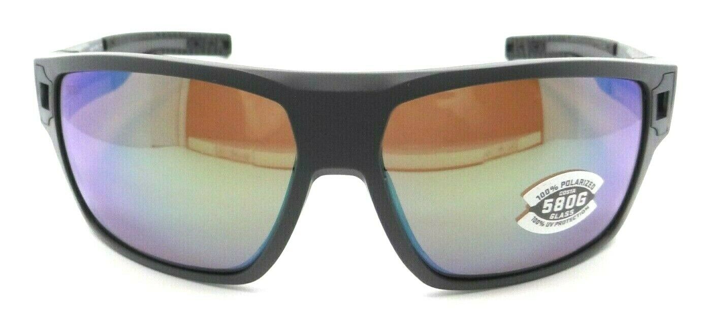 Costa Del Mar Sunglasses Diego 62-14-113 Matte Gray / Green Mirror 580G Glass-097963837767-classypw.com-2
