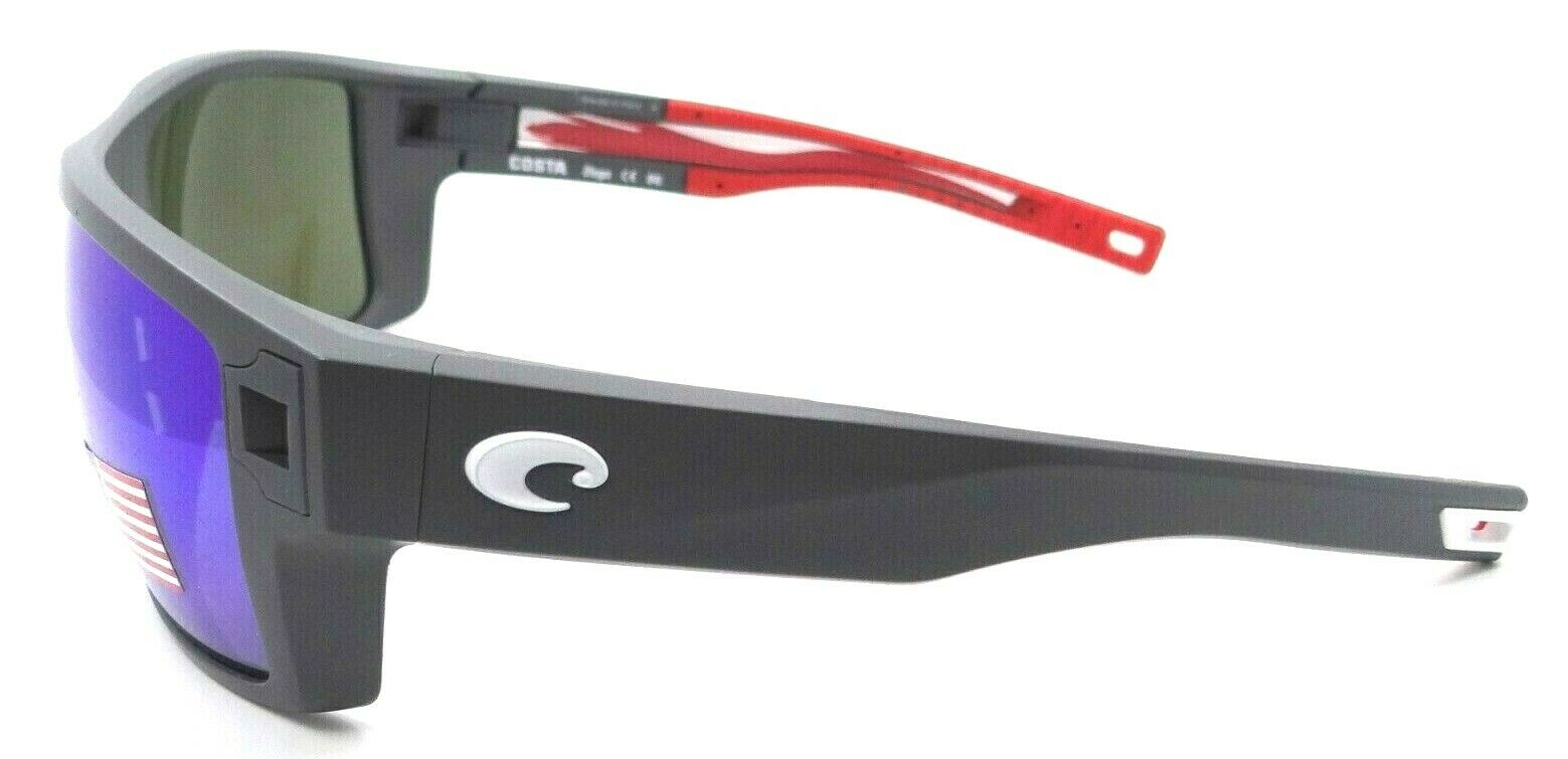 Costa Del Mar Sunglasses Diego 62-14-113 Matte USA Gray / Blue Mirror 580G Glass-0097963855792-classypw.com-3