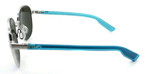Costa Del Mar Sunglasses Egret 55-18-133 Brushed Silver / Blue Mirror 580G Glass