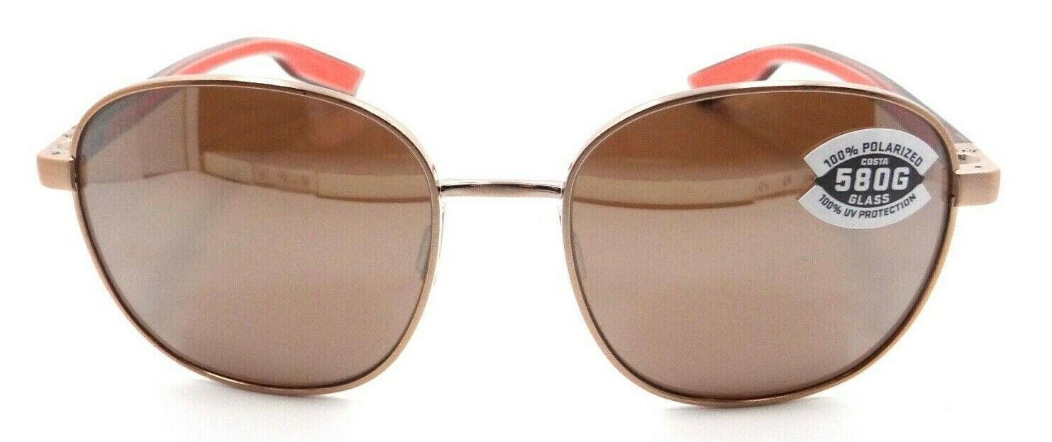 Costa Del Mar Sunglasses Egret 55-18-133 Rose Gold / Copper Silver Mirror 580G-097963843928-classypw.com-2