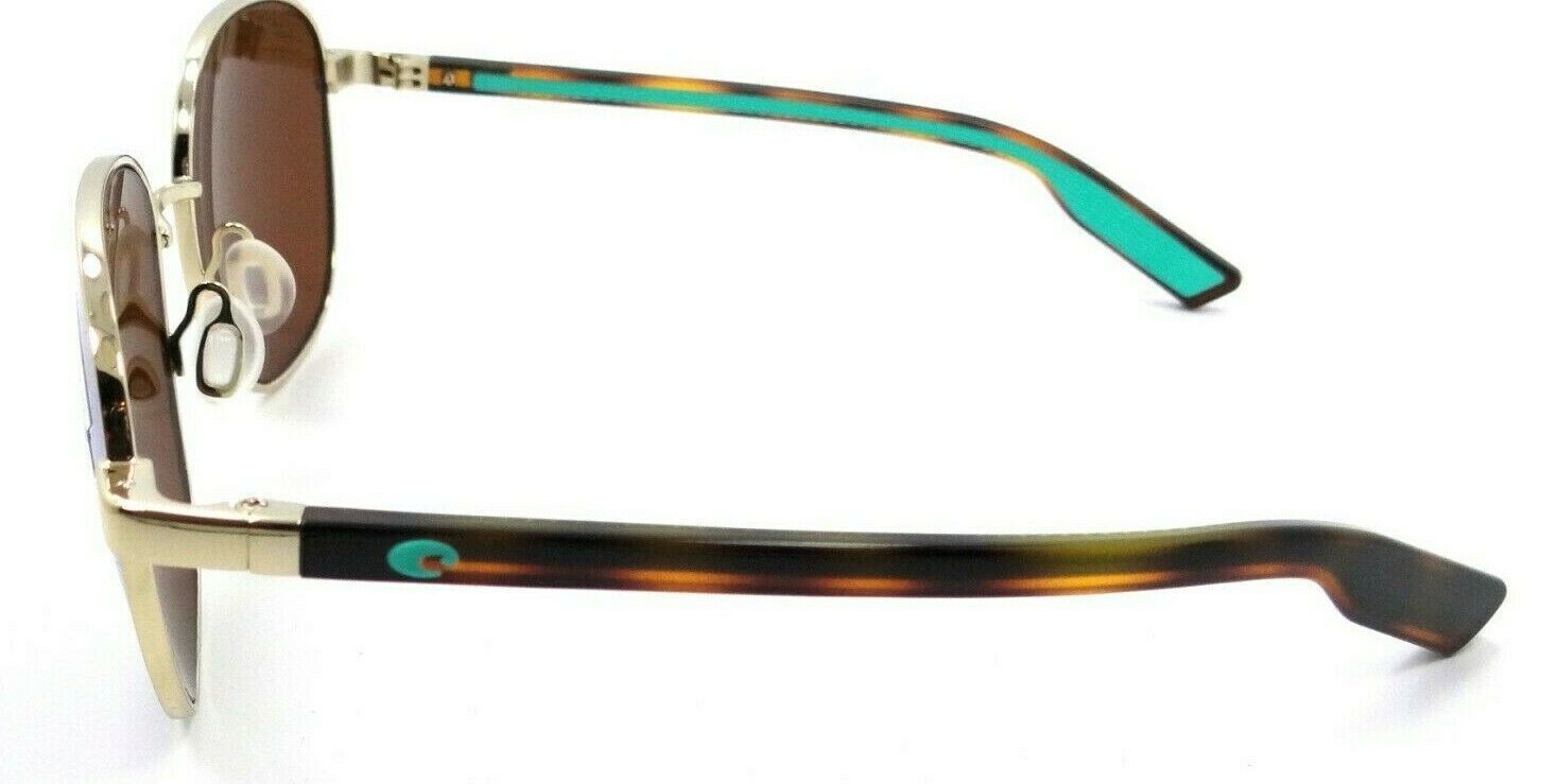Costa Del Mar Sunglasses Egret 55-18-133 Shiny Gold / Green Mirror 580G Glass-097963843874-classypw.com-3