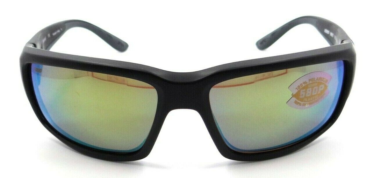 Costa Del Mar Sunglasses Fantail 59-14-127 Matte Black / Green Mirror 580P-0097963517249-classypw.com-2