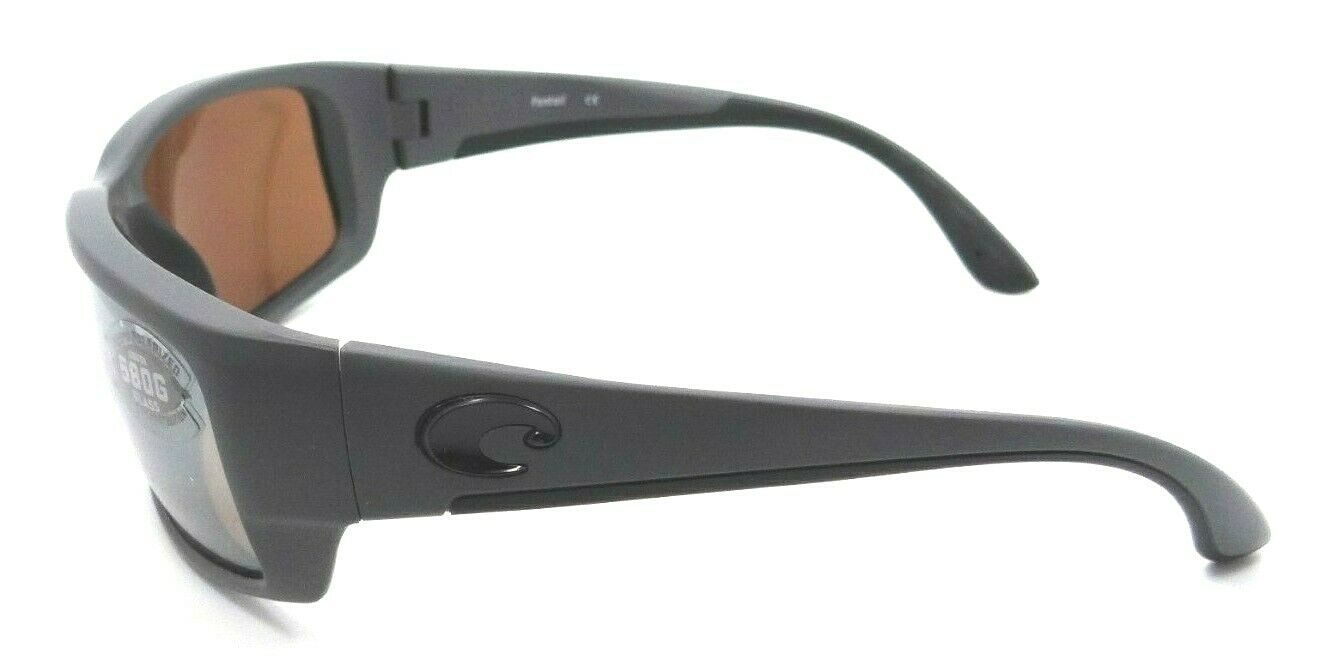 Costa Del Mar Sunglasses Fantail 59-14-127 Matte Gray / Silver Mirror 580G Glass-097963554756-classypw.com-3