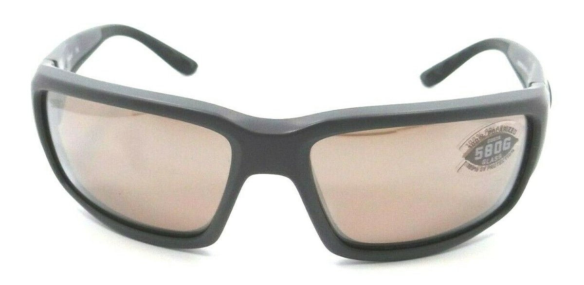 Costa Del Mar Sunglasses Fantail 59-14-127 Matte Gray / Silver Mirror 580G Glass-097963554756-classypw.com-2