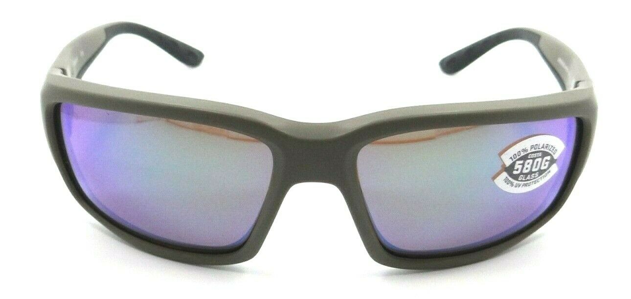 Costa Del Mar Sunglasses Fantail 59-16-120 Matte Moss / Green Mirror 580G Glass-097963808873-classypw.com-2