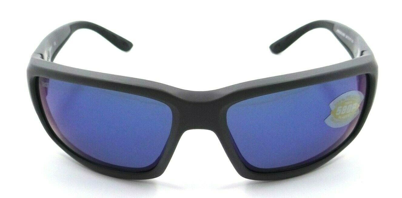 Costa Del Mar Sunglasses Fantail 59-18-120 Matte Gray / Blue Mirror 580P-0097963554688-classypw.com-2