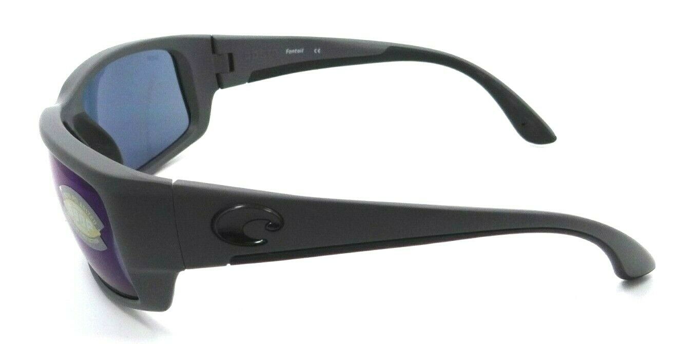 Costa Del Mar Sunglasses Fantail 59-18-120 Matte Gray / Blue Mirror 580P-0097963554688-classypw.com-3