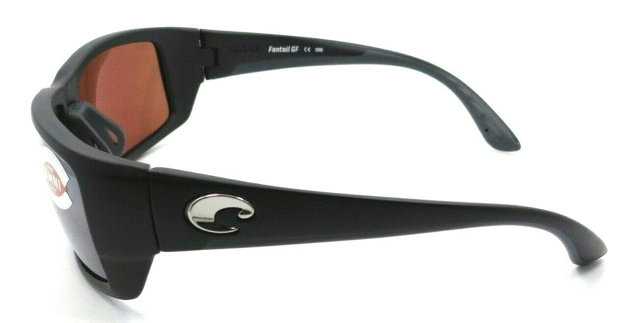 Costa Del Mar Gafas De Sol Fantail Negro Mate / Plata Espejo 580P Global Fit