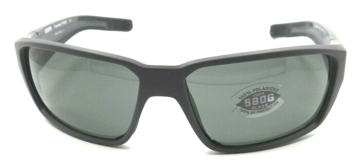 Costa Del Mar Sunglasses Fantail Pro 60-15-120 Matte Gray / Gray 580G Glass-0097963887533-classypw.com-2