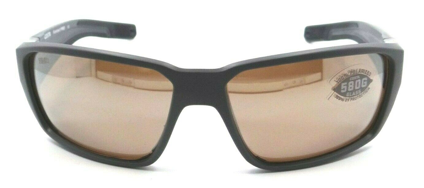 Costa Del Mar Sunglasses Fantail Pro 60-15-120 Matte Gray / Silver Mirror 580G-0097963887526-classypw.com-2