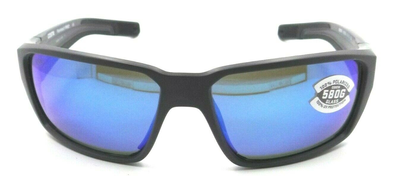 Costa Del Mar Sunglasses Fantail Pro 60-15-120 Matte Grey / Blue Mirror 580G-0097963887502-classypw.com-2