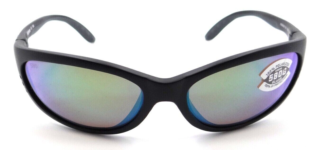 Costa Del Mar Sunglasses Fathom 61-16-130 Matte Black / Green Mirror 580G Glass-0097963831673-classypw.com-1