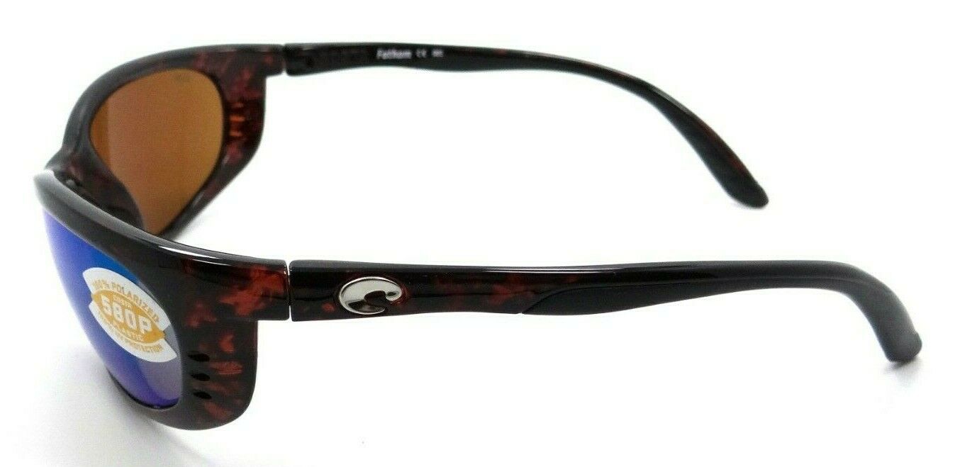 Costa Del Mar Sunglasses Fathom 61-16-130 Tortoise / Green Mirror 580P-097963533157-classypw.com-3
