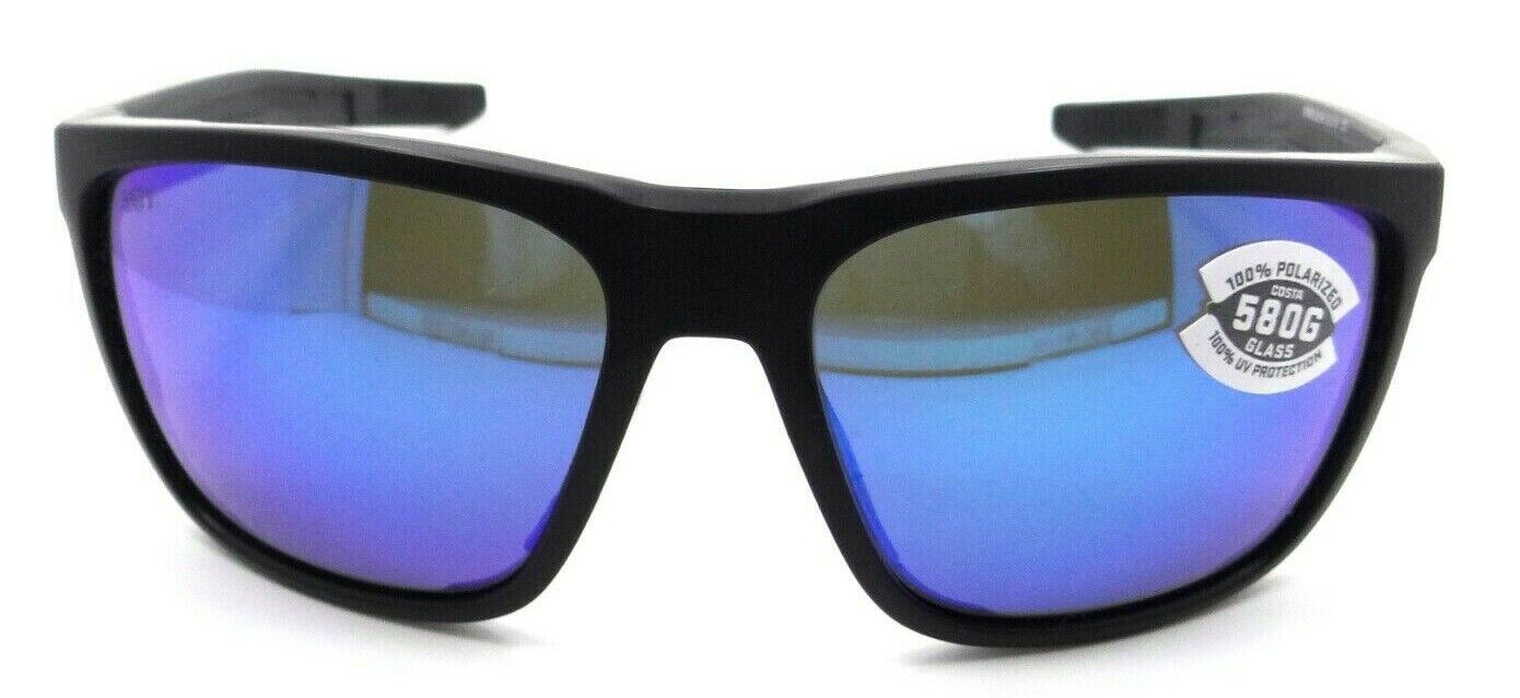 Costa Del Mar Sunglasses Ferg 59-16-125 Matte Black / Blue Mirror 580G Glass-0097963844116-classypw.com-2