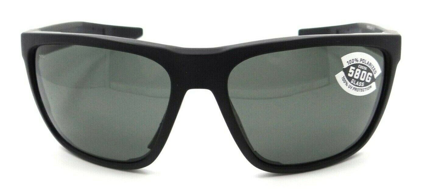 Costa Del Mar Sunglasses Ferg 59-16-125 Matte Black / Gray 580G Glass-0097963844093-classypw.com-2
